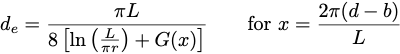 Equivalent depth equation